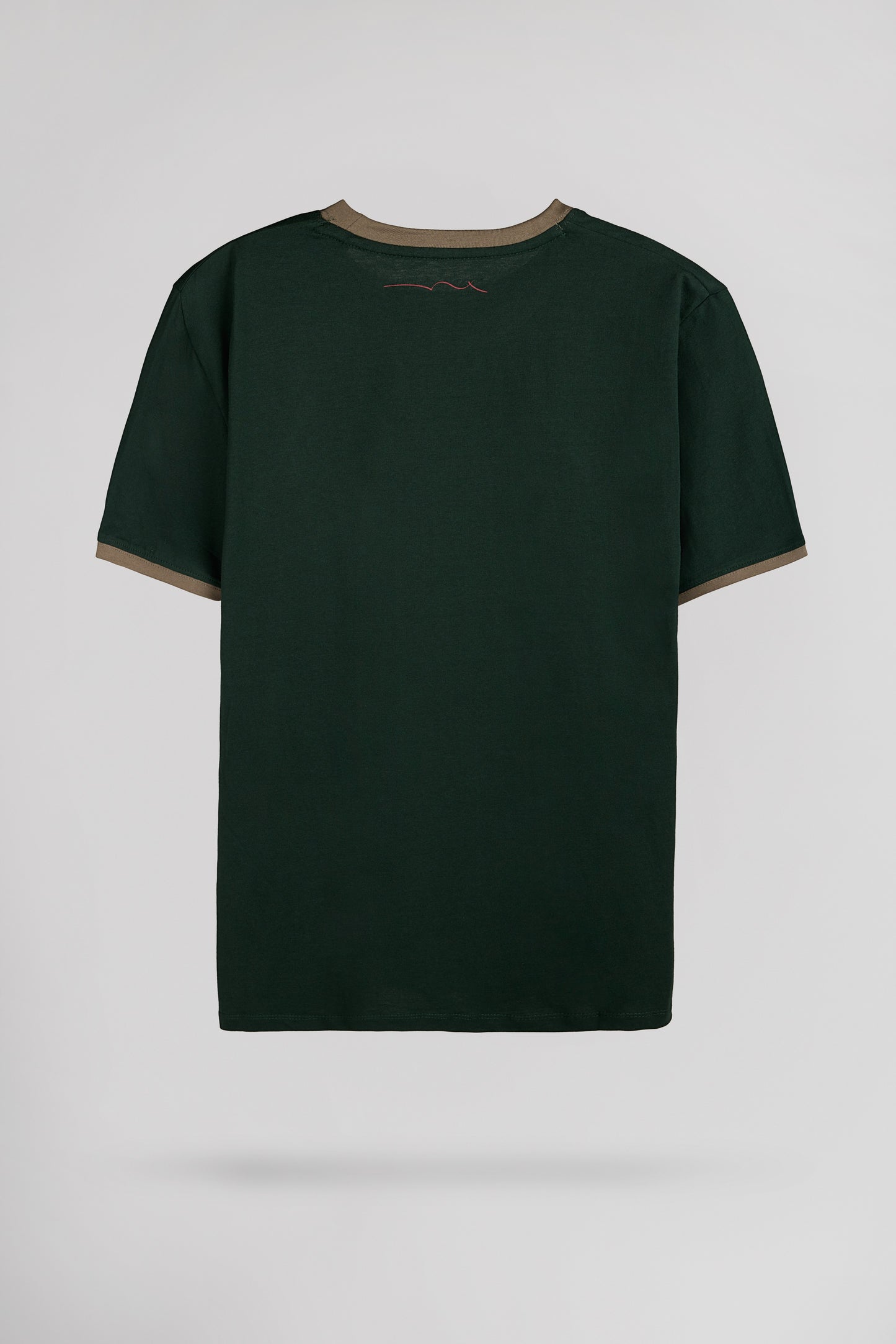 T-shirt en coton col rond TICLASS MC VERT SCARABE