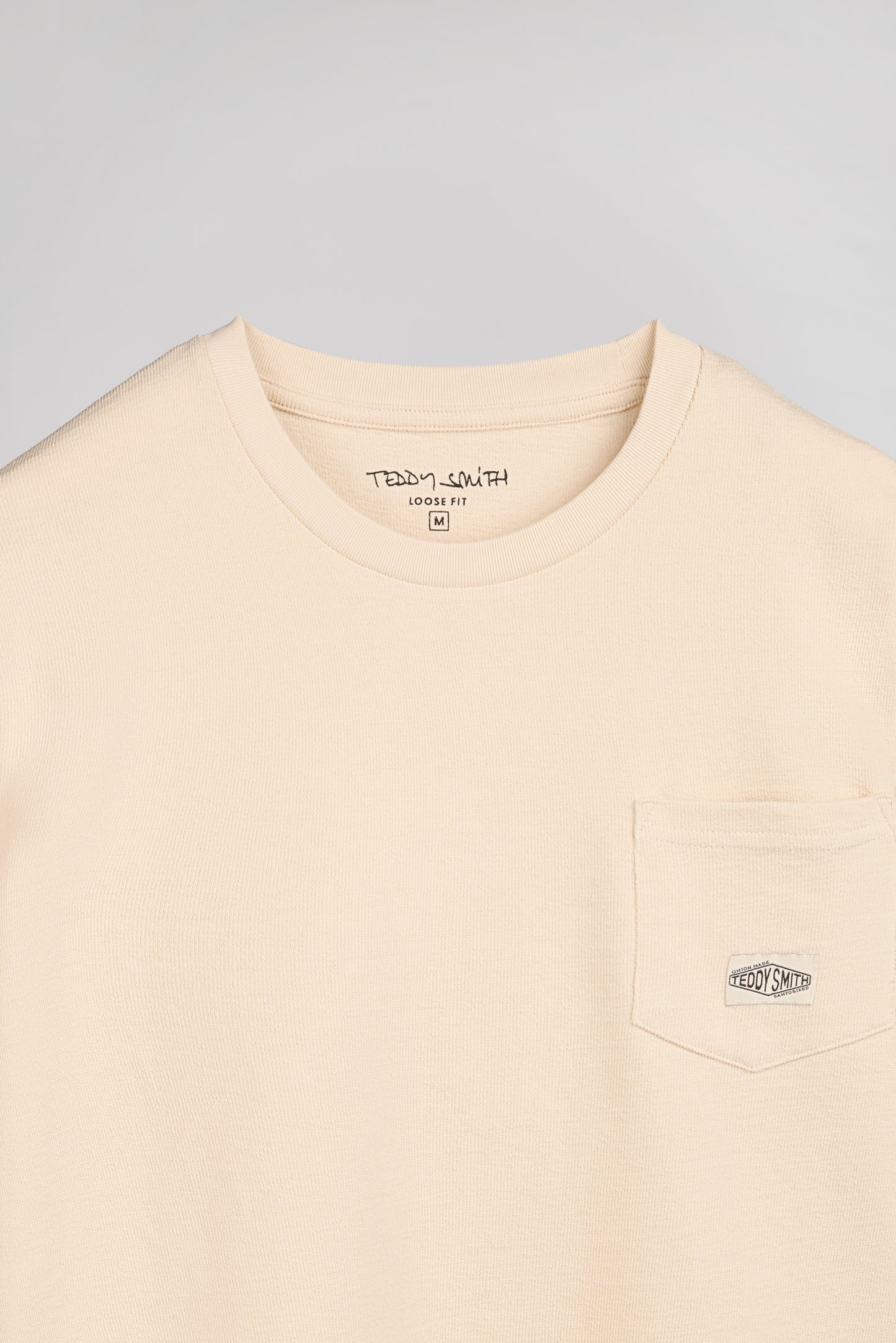T-shirt col rond T-JAMESON ML CREAM