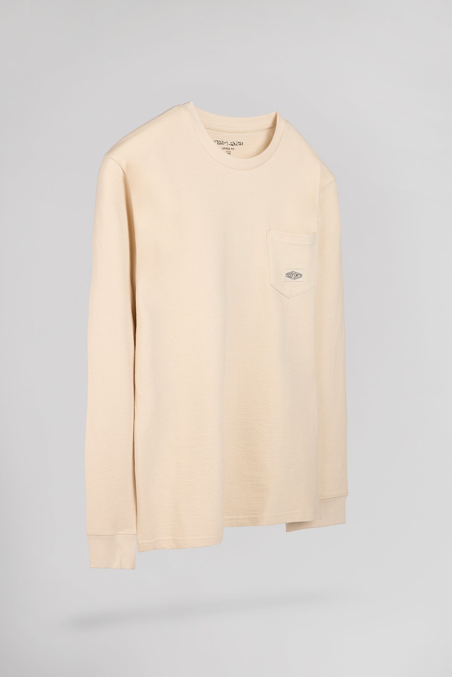 T-shirt col rond T-JAMESON ML CREAM