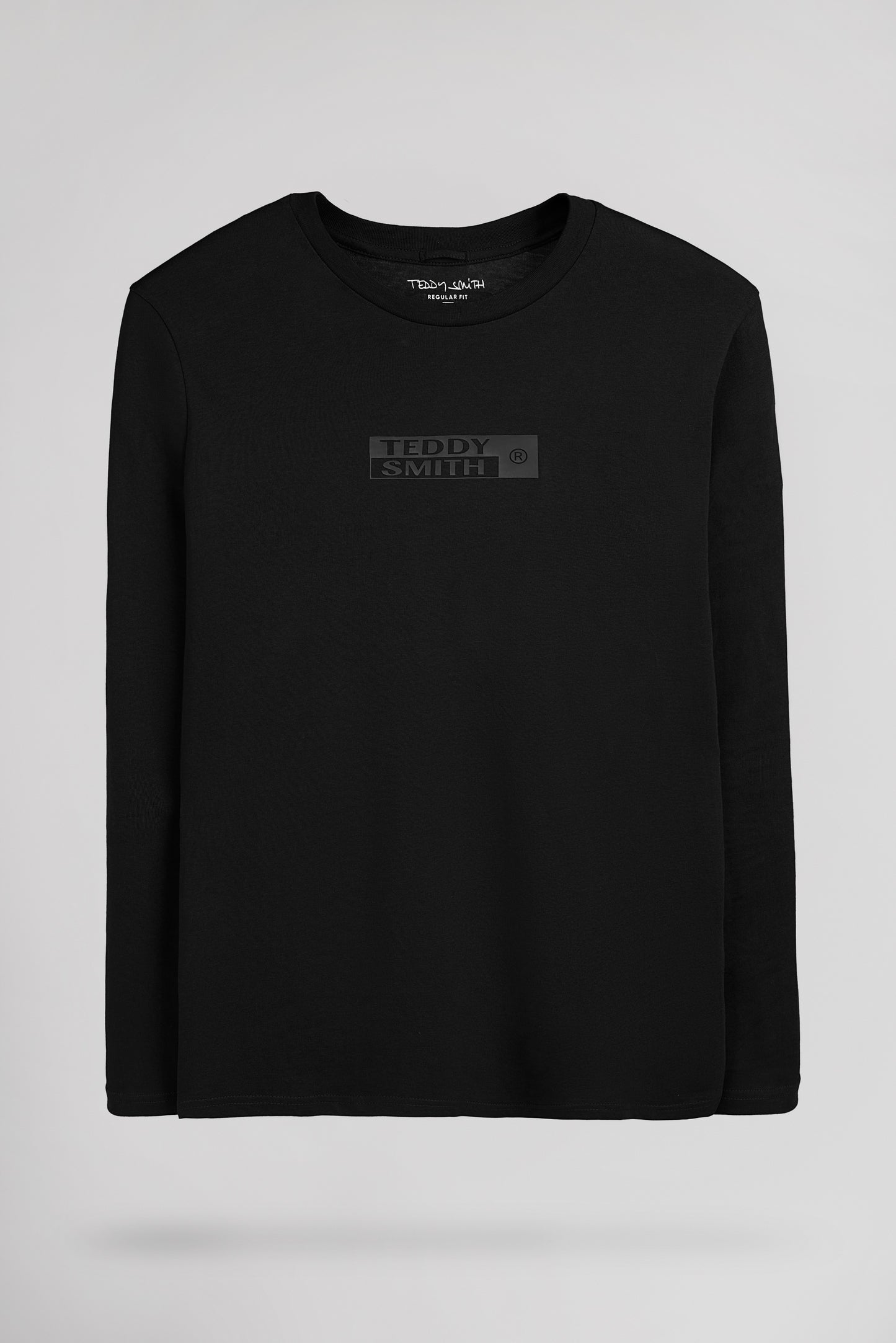 T-shirt col rond T-JOHN ML NOIR