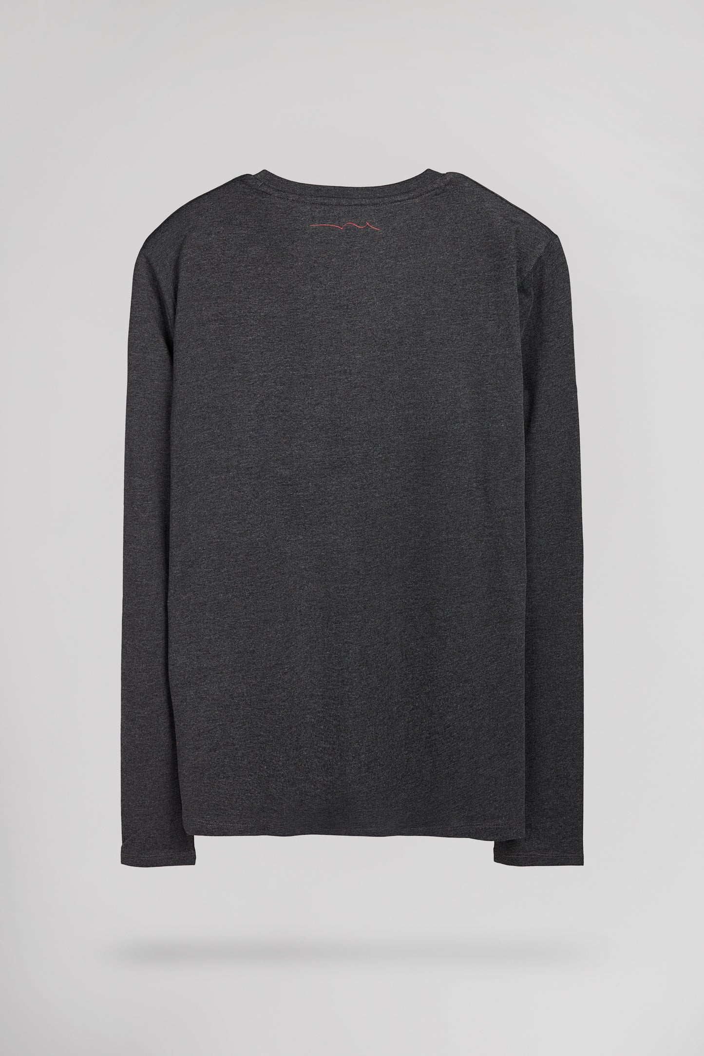 T-shirt col rond T-JIM ML MELANGE BLACK