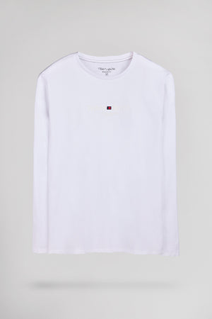 T-shirt col rond T-JIM ML BLANC