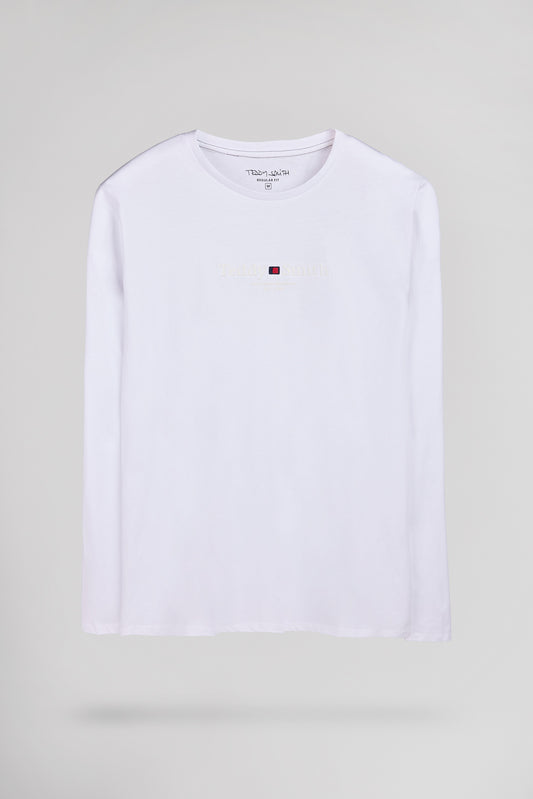 Achat T-shirt col rond T-JIM ML BLANC