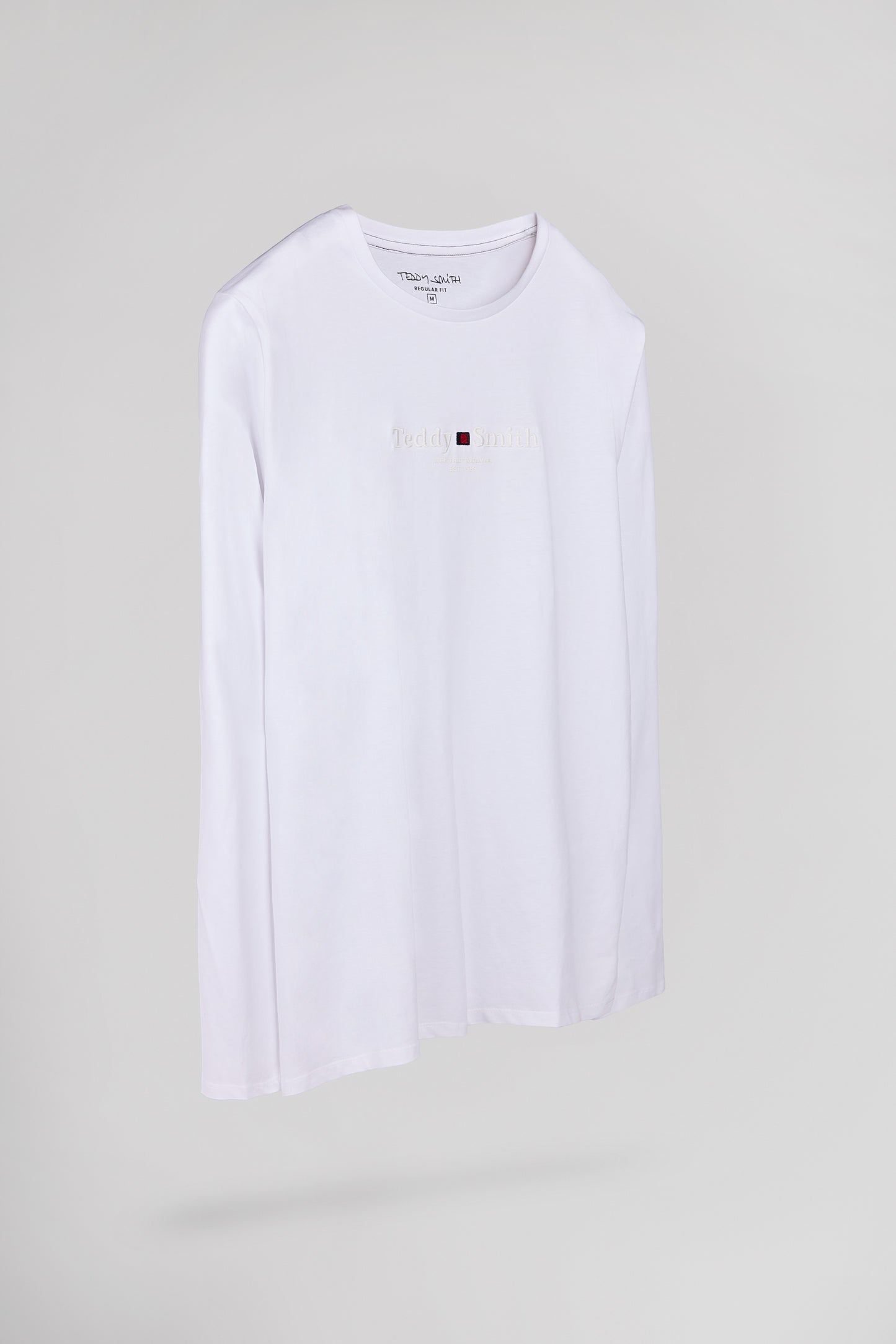 T-shirt col rond T-JIM ML BLANC