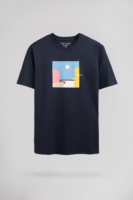Achat T-shirt col rond T-MINIMALIST MC TOTAL NAVY