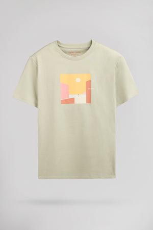 T-shirt col rond T-MINIMALIST MC VERT SAUGE