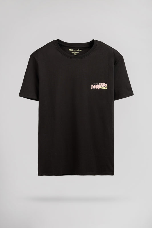 Achat T-shirt col rond T-MOJITO MC CHARBON