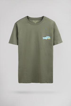 T-shirt col rond T-MOJITO MC MILITARY KAKI