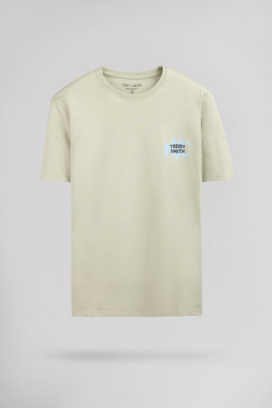 Achat T-shirt col rond T-NYC MC VERT SAUGE