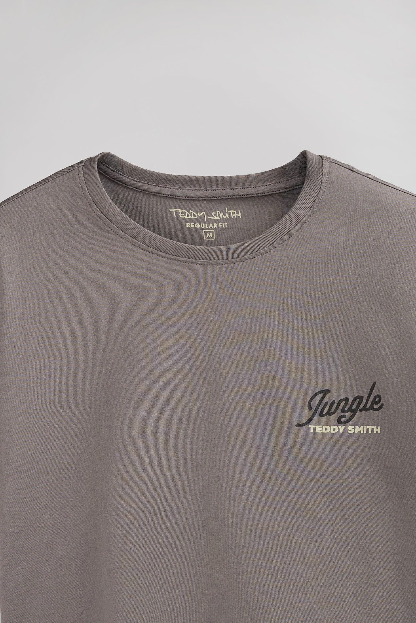 T-shirt col rond T-TROPICAL MC GRIS ARDOISE