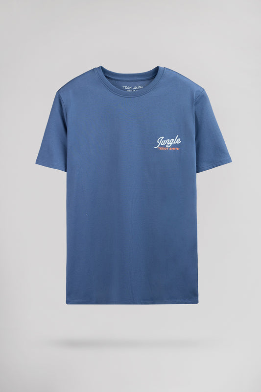 Achat T-shirt col rond T-TROPICAL MC FADED INDIGO