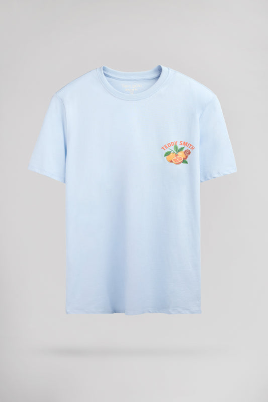 Achat T-shirt col rond T-CAPRI MC PASTEL BLUE
