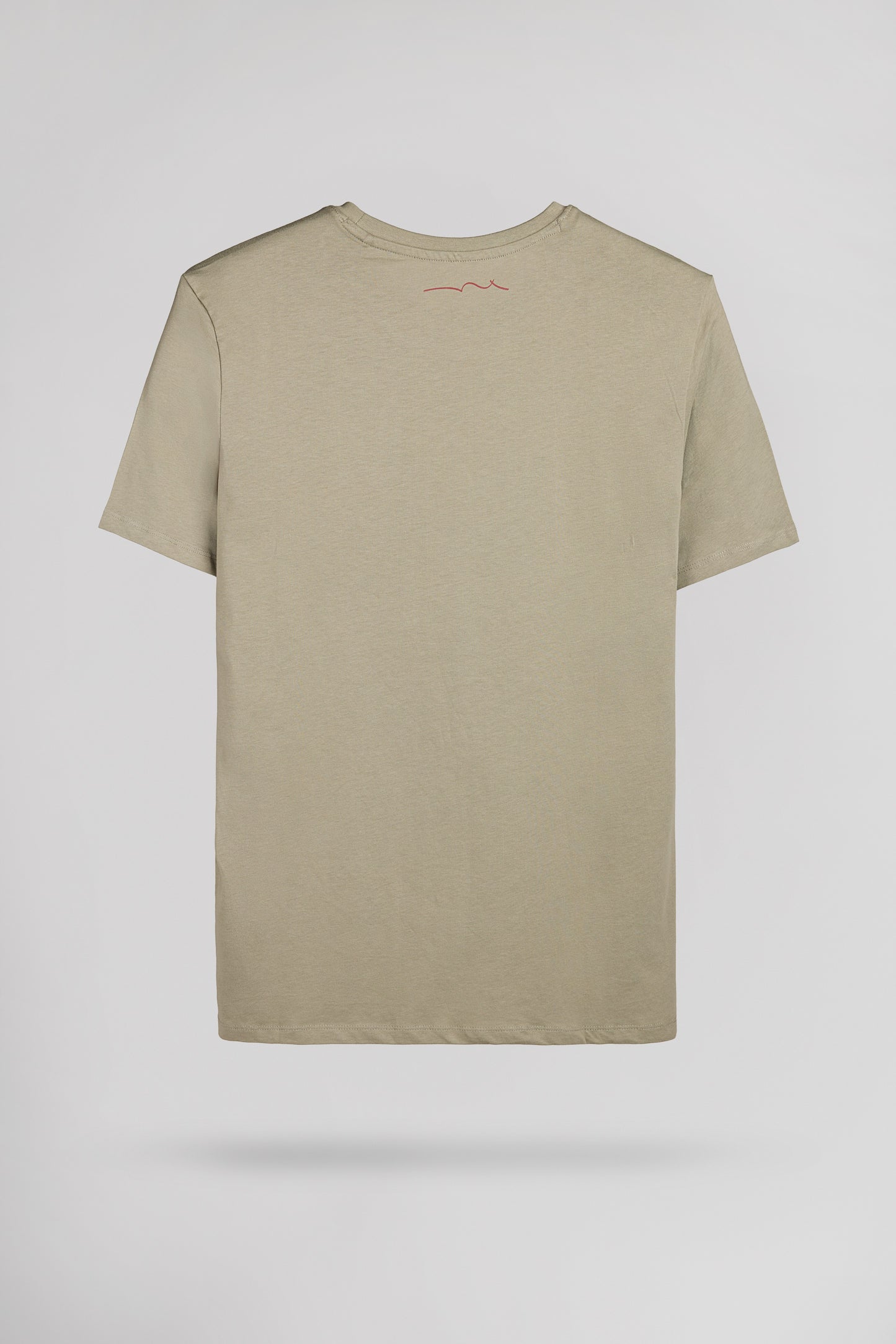 T-shirt col rond T-DUCK MC BLEACH KAKI