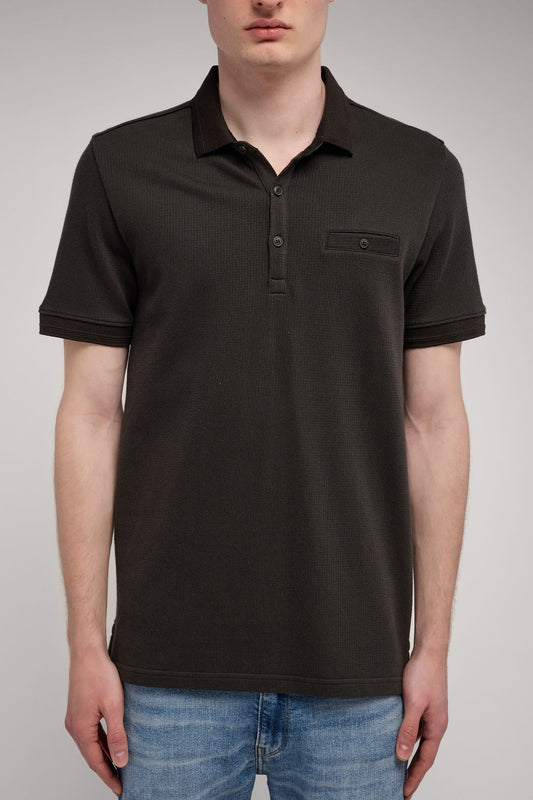 Achat Polo P-WESLEY MC KAKI FONCE