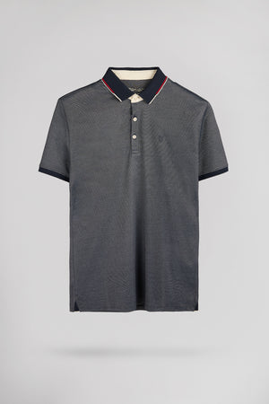 Polo piqué P-OXFORD MC DARK NAVY
