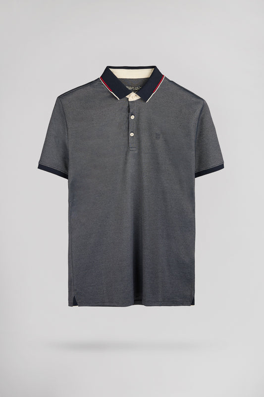 Achat Polo piqué P-OXFORD MC DARK NAVY