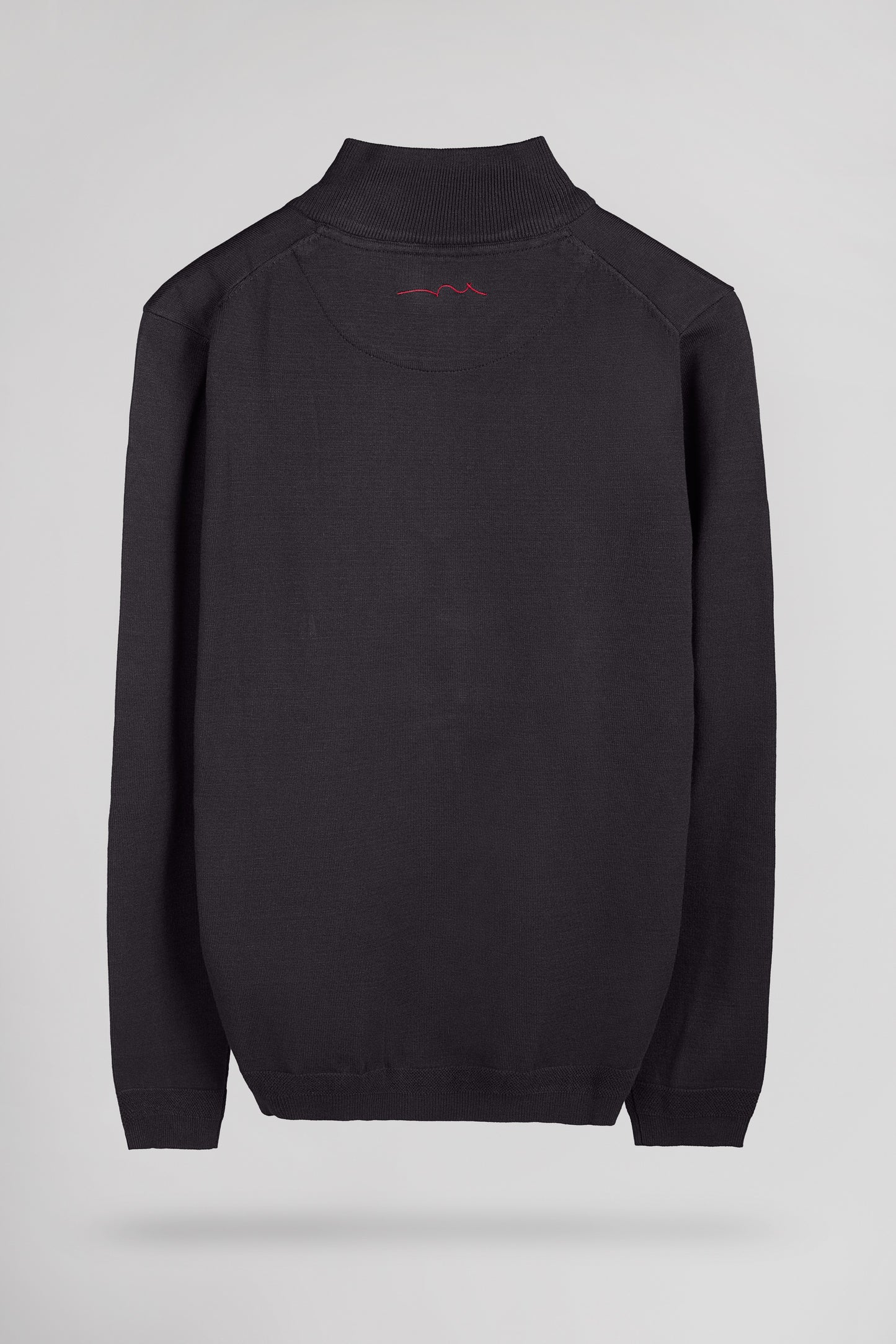 Pull col montant zippé P-MARTY 2 MELANGE BLACK