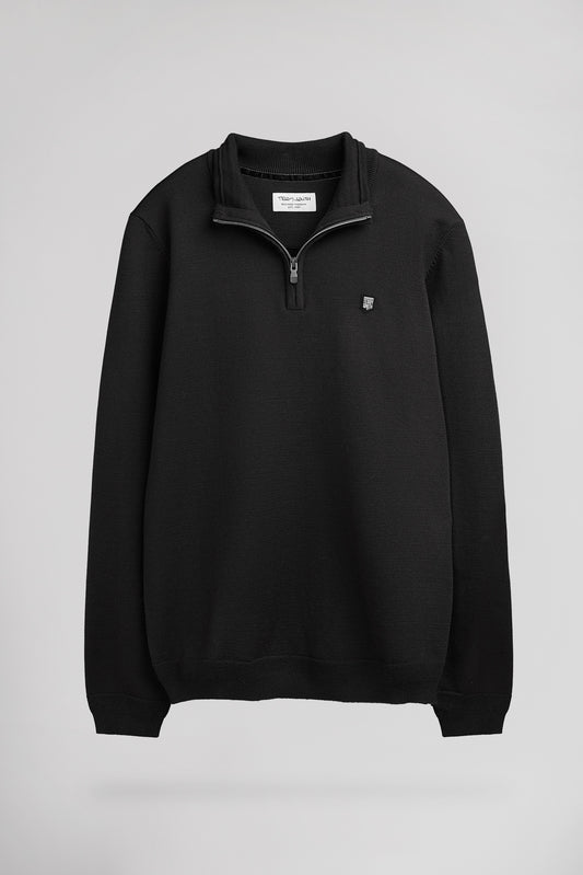 Achat Pull col montant zippé P-MARTY 2 CHARBON