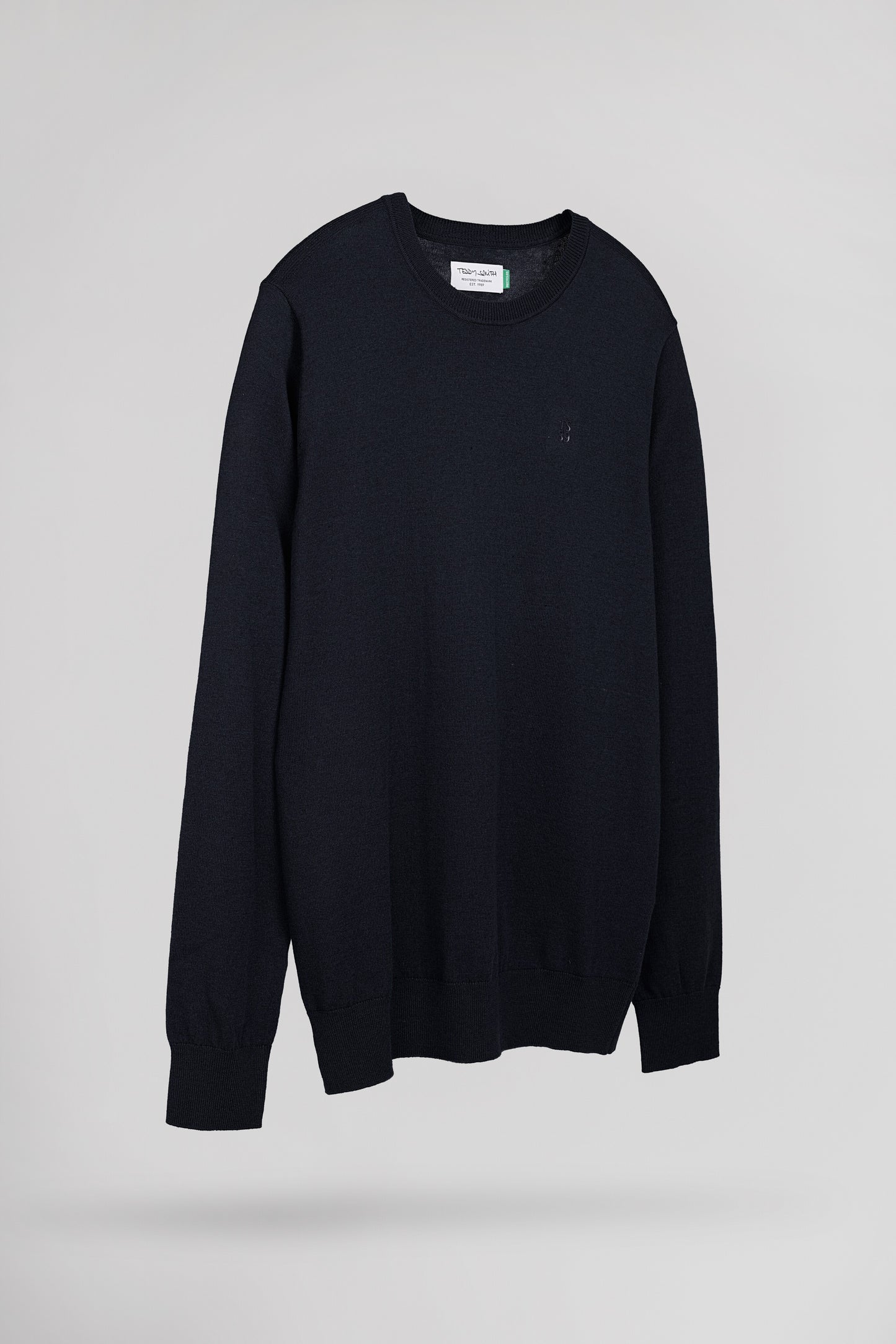 Pull col rond P-MARTINO DARK NAVY CHINE