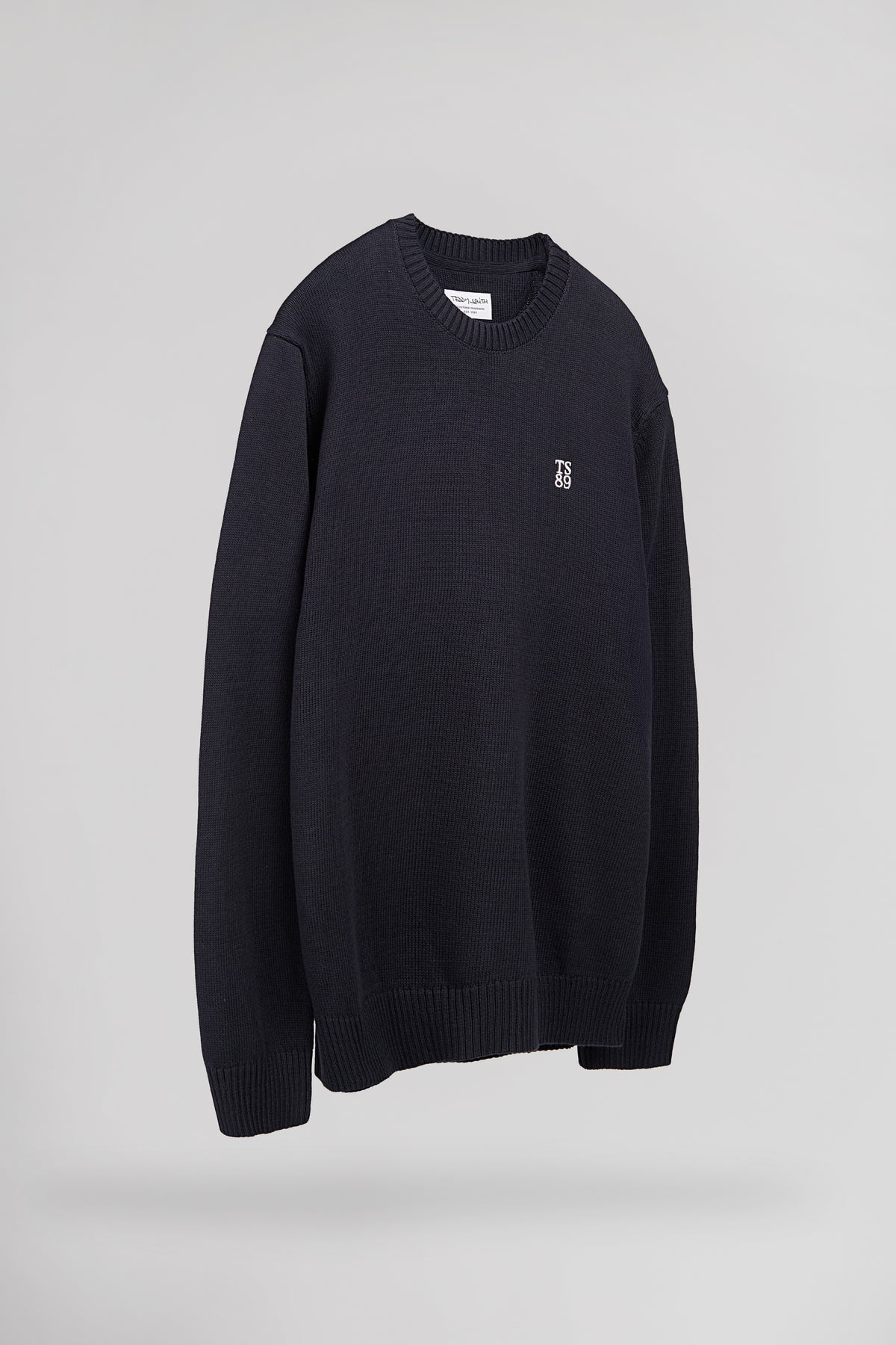 Pull en coton col rond P-JIMMY TOTAL NAVY