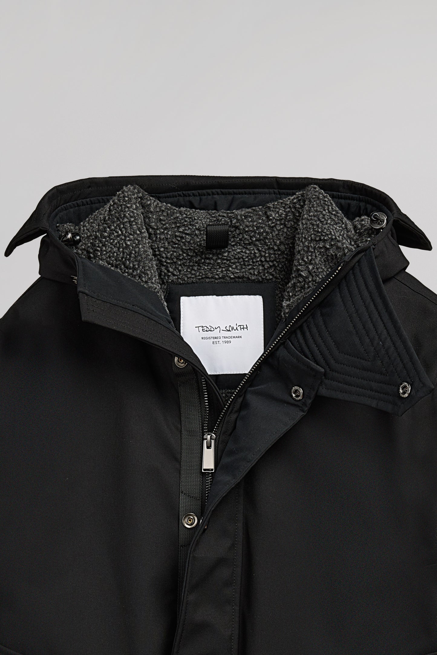Parka à capuche déperlante P-DONALD NOIR