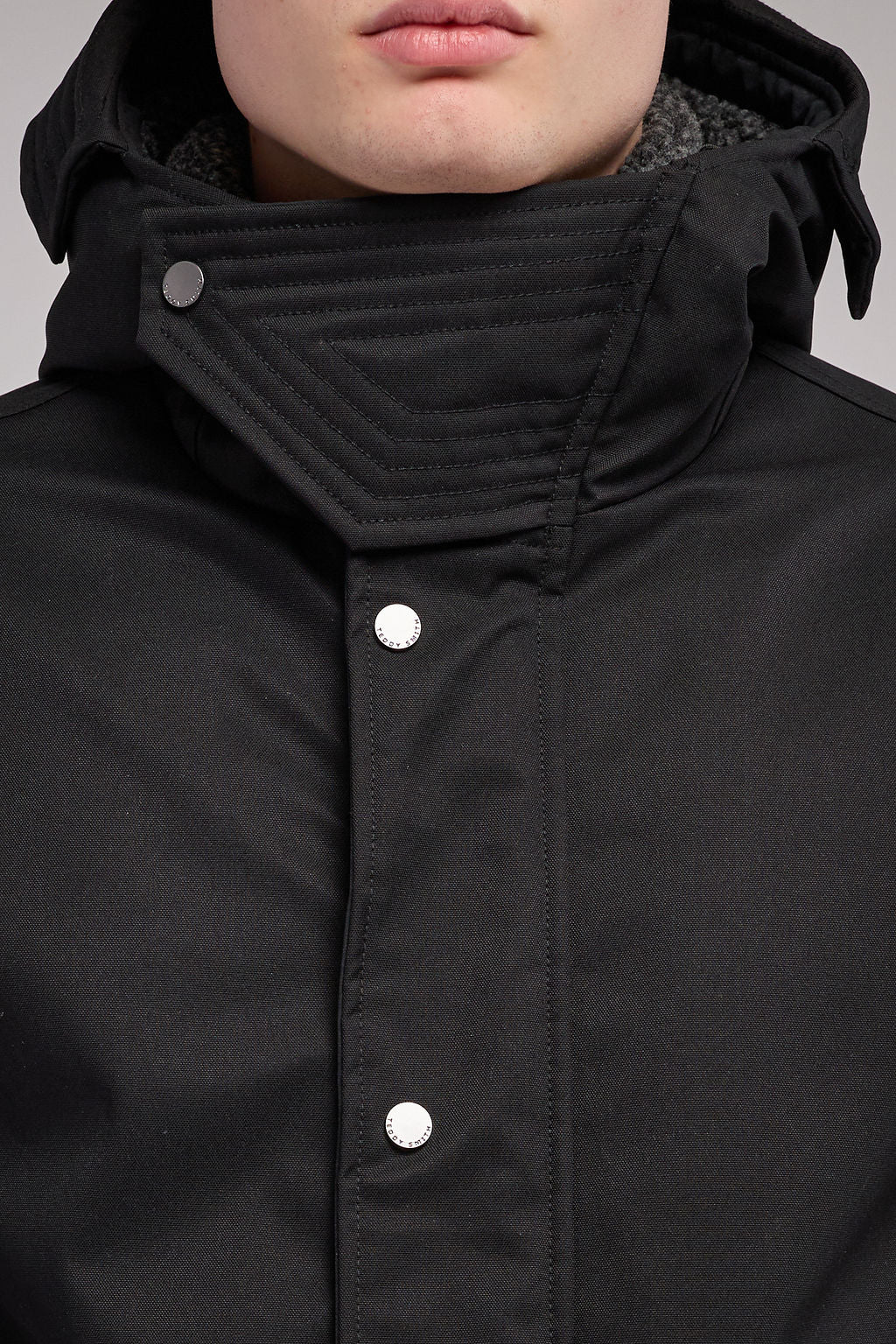 Parka à capuche déperlante P-DONALD NOIR