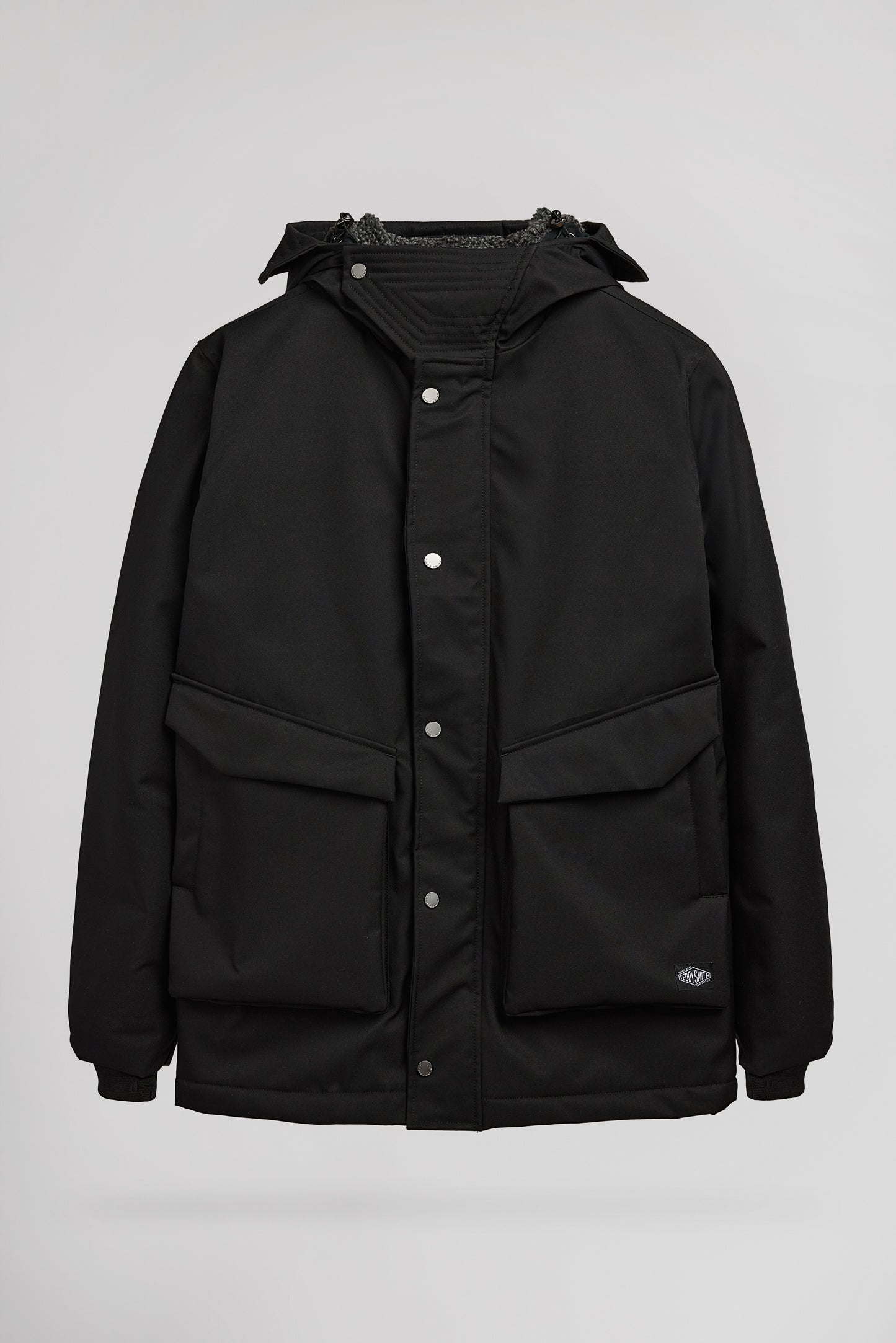 Parka à capuche déperlante P-DONALD NOIR