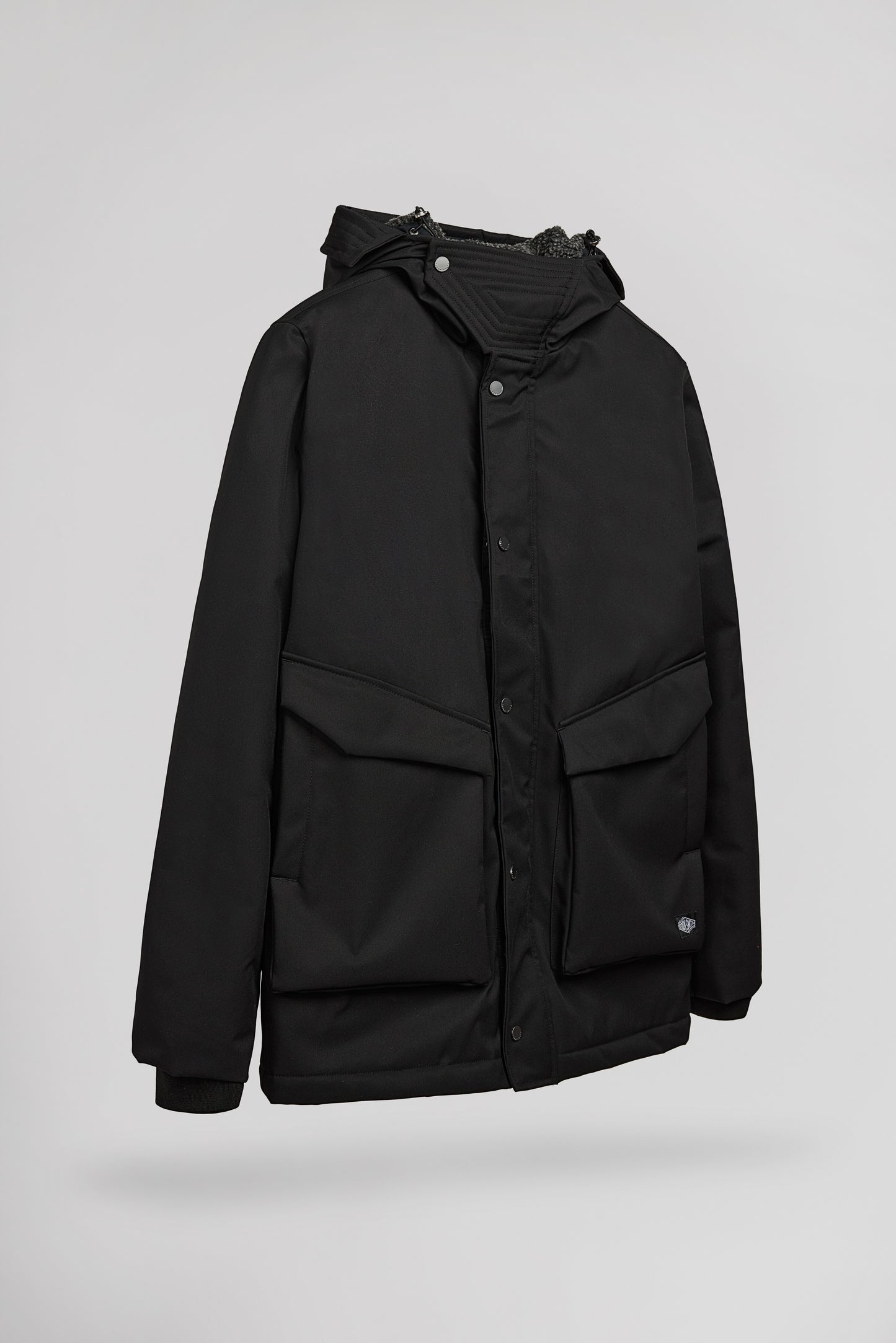 Parka à capuche déperlante P-DONALD NOIR