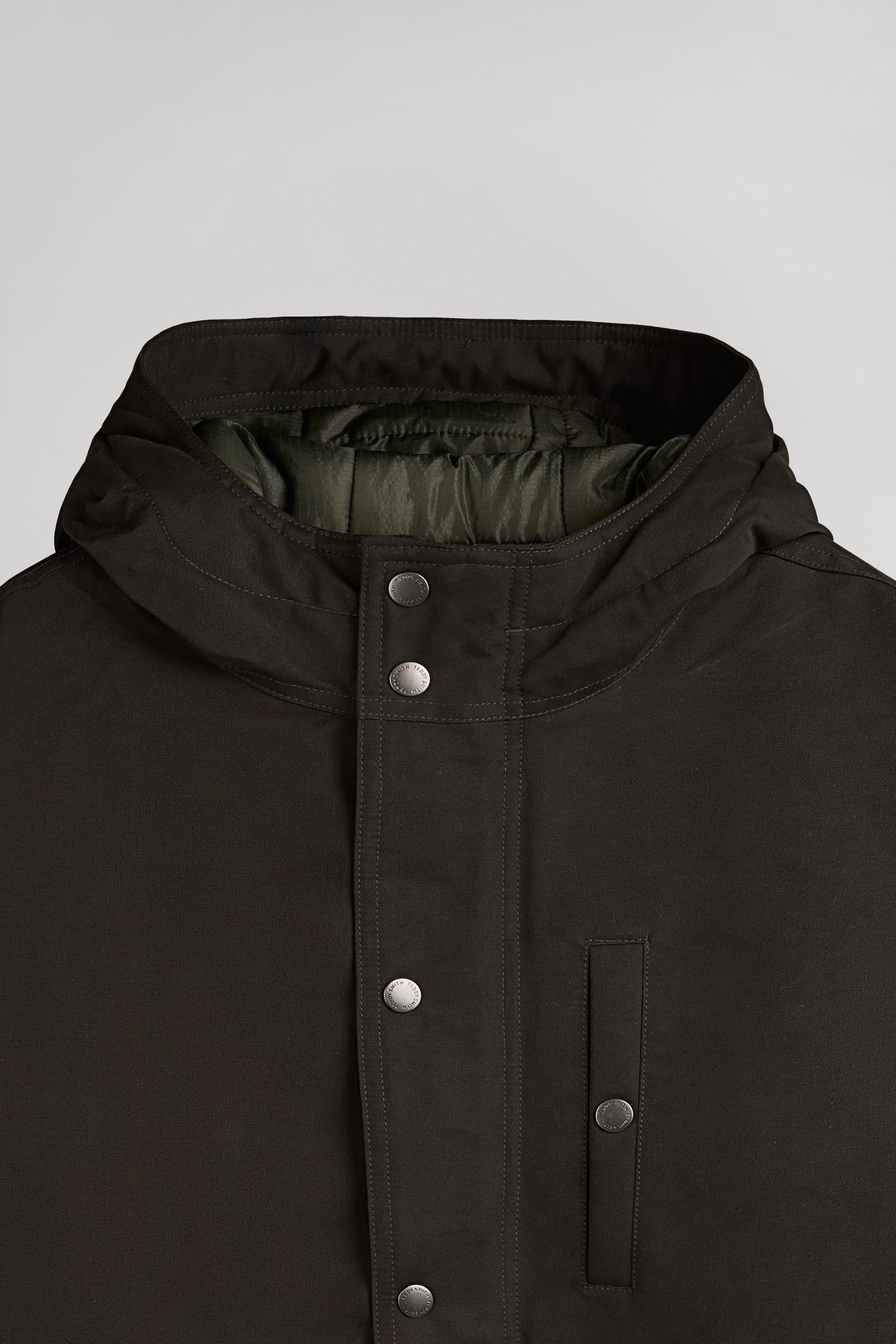 Parka déperlante à capuche P-RANKO KAKI FONCE