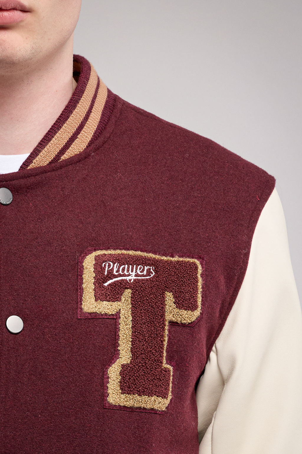 Blouson Teddy B-ROMEO BORDEAUX FONCE