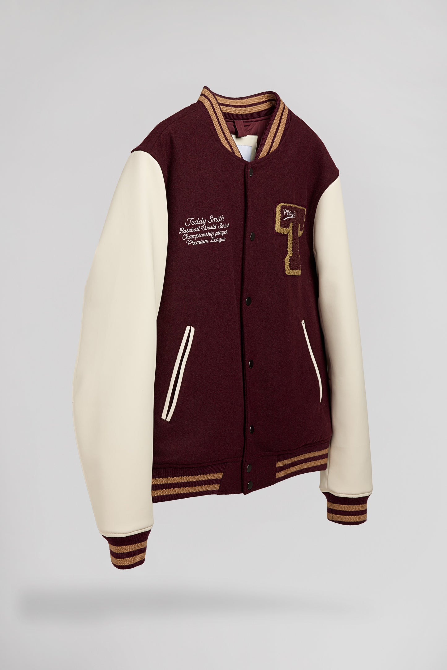Blouson Teddy B-ROMEO BORDEAUX FONCE