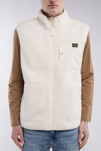 Blouson zippé col haut B-FIELD BLANC IVOIRE