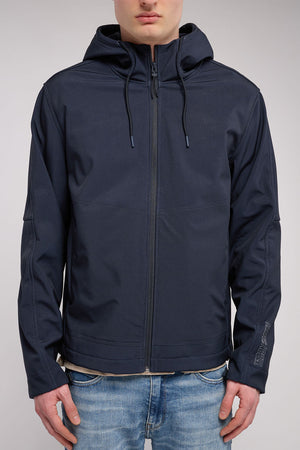 Blouson zippé à capuche B-RENZO DARK NAVY
