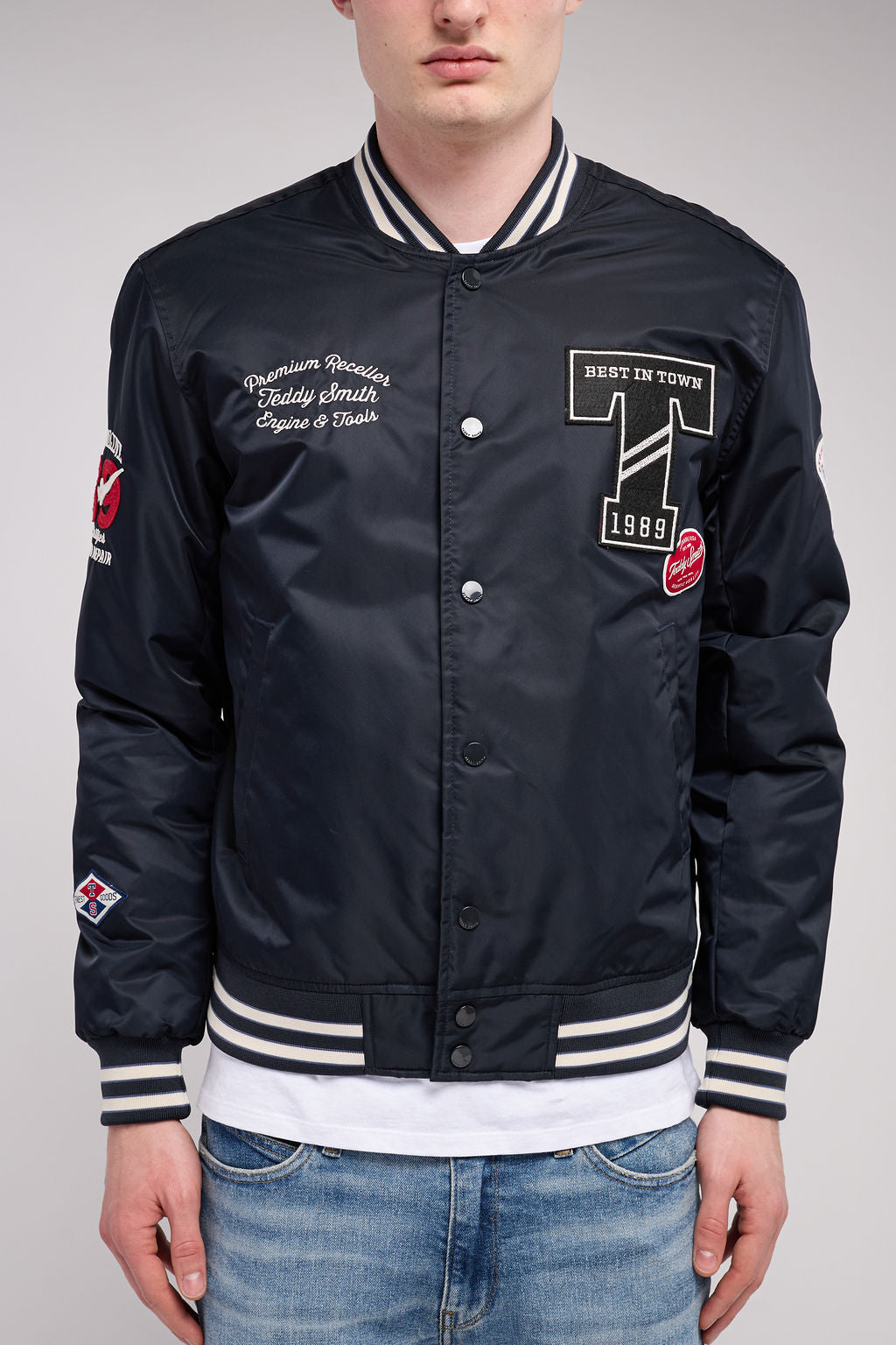 Blouson Teddy B-TIBALD DARK NAVY