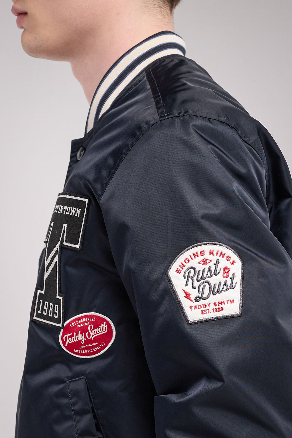 Blouson Teddy B-TIBALD DARK NAVY