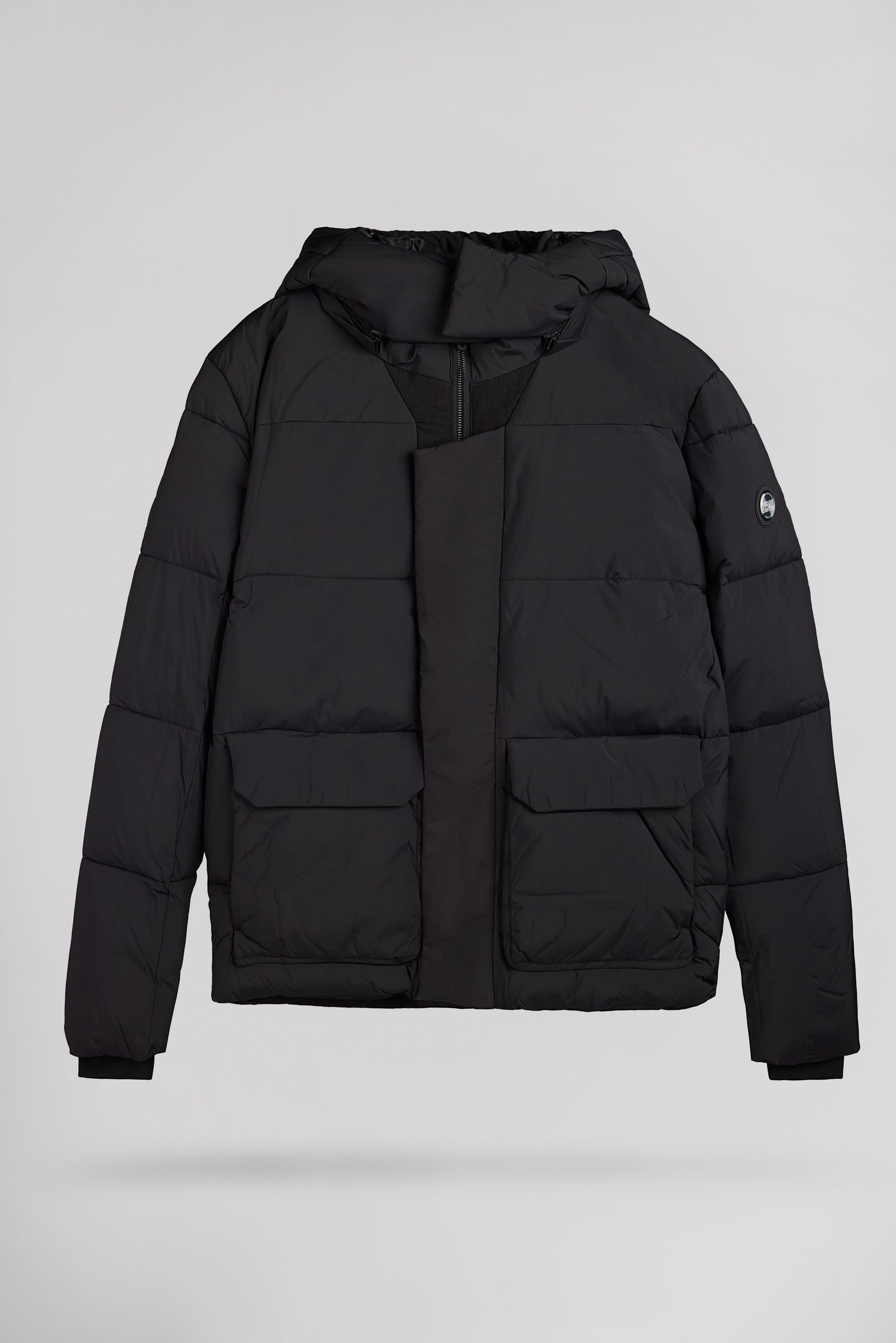 Blouson col montant à capuche amovible B-ELWIN NOIR