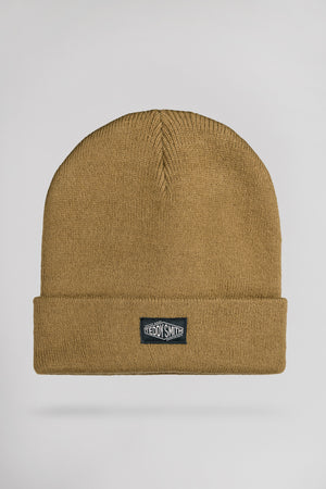 Bonnet en tricot côtelé B-NEO NOISETTE