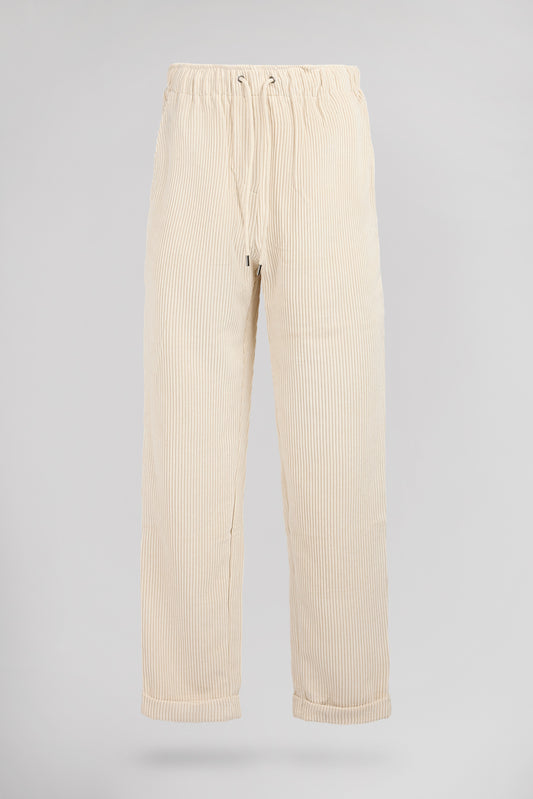 Achat Pantalon décontracté TEDDY VELOURS BEIGE CLAIR
