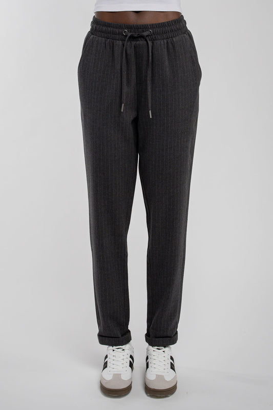 Achat Pantalon flanelle décontracté TEDDY FLANELLE GREY STRIPES