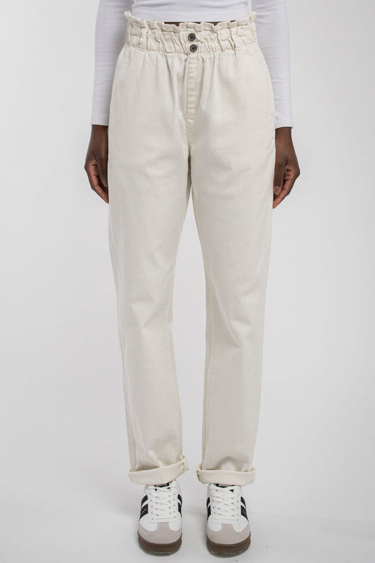 Achat Pantalon P-PAPERBAG MIDDLE WHITE
