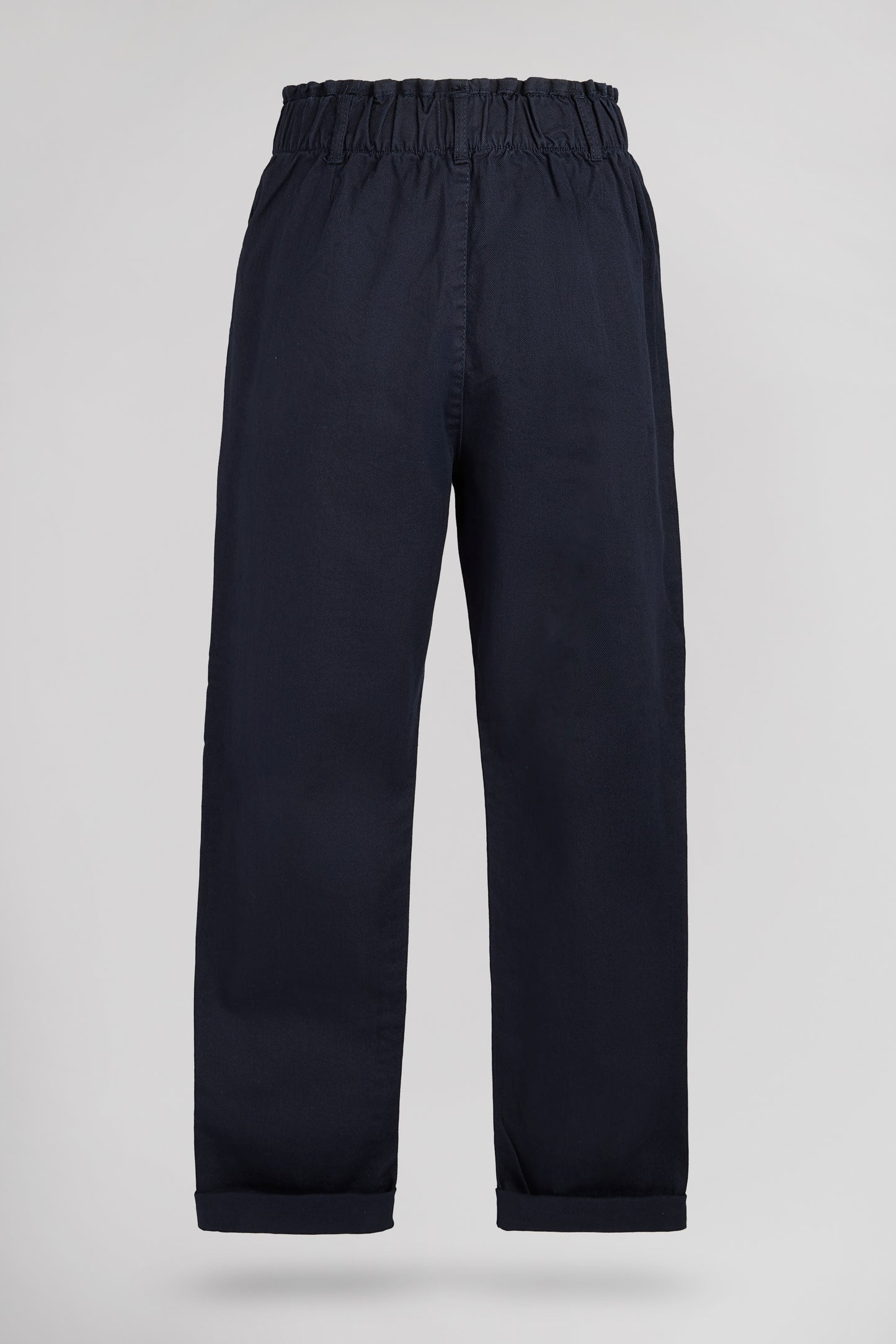 Pantalon taille haute P-PAPERBAG DARK NAVY