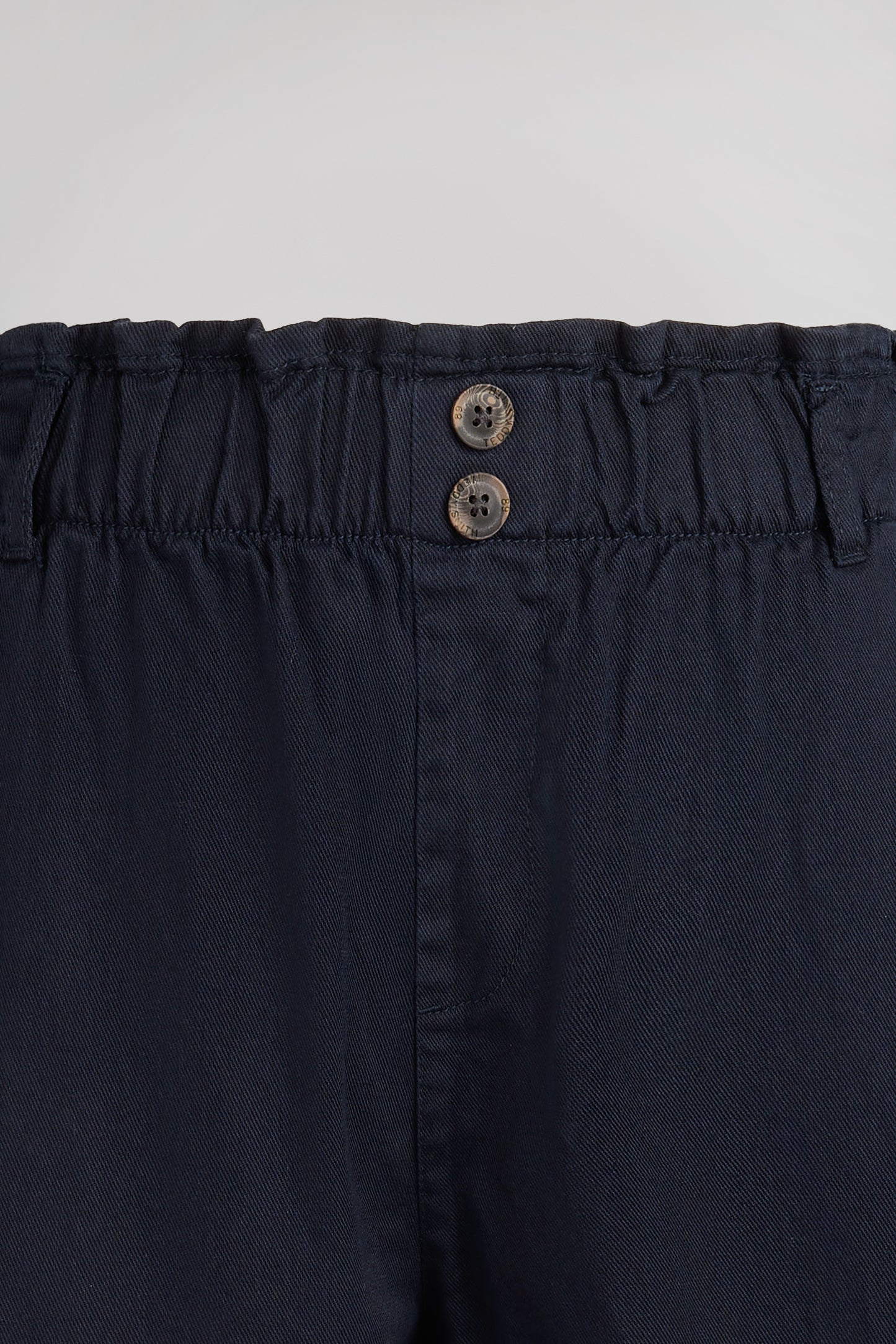 Pantalon taille haute P-PAPERBAG DARK NAVY