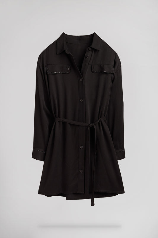 Achat Robe droite R-ROXANNE NOIR 2
