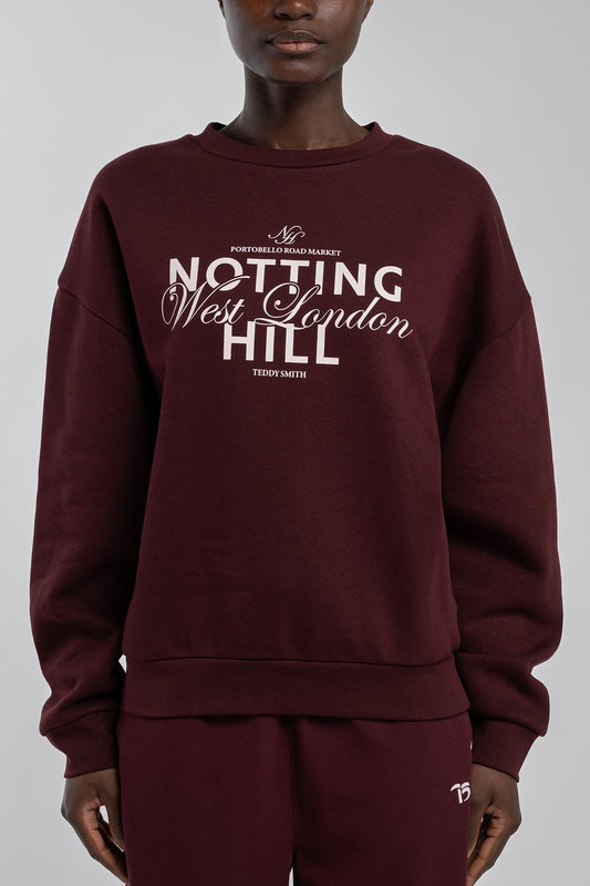Achat Sweat col rond S-CALA BORDEAUX FONCE