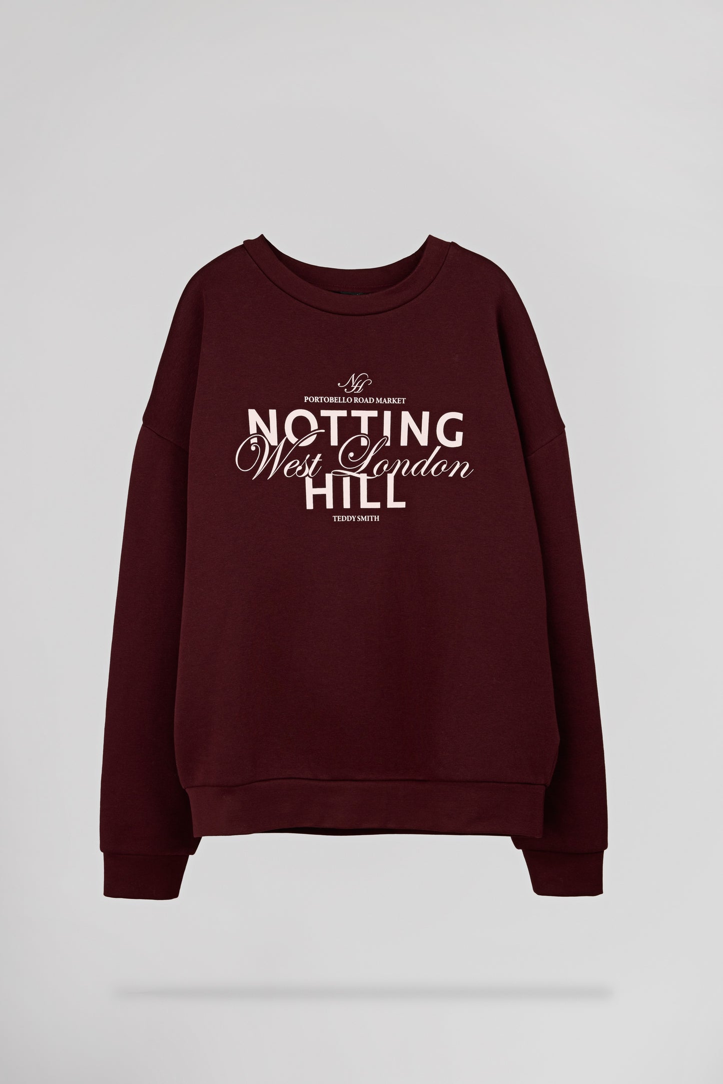 Sweat col rond S-CALA BORDEAUX FONCE