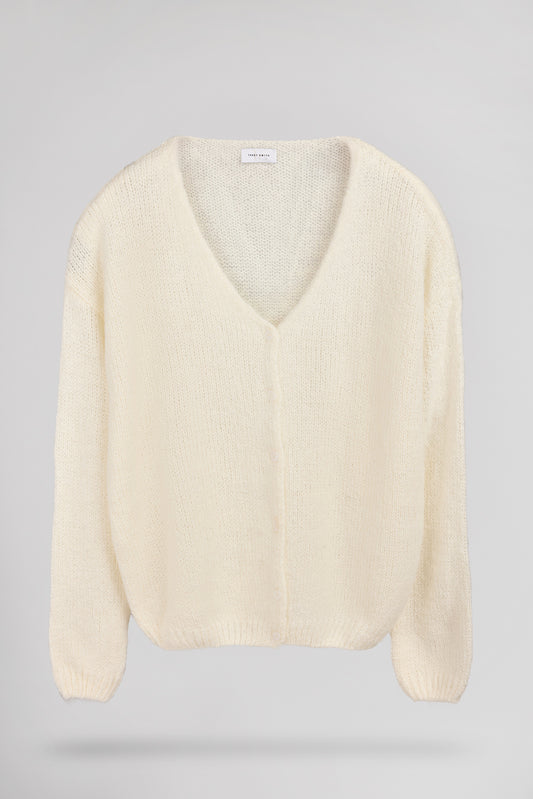 Achat Gilet doux Alpaga G-MELA MIDDLE WHITE