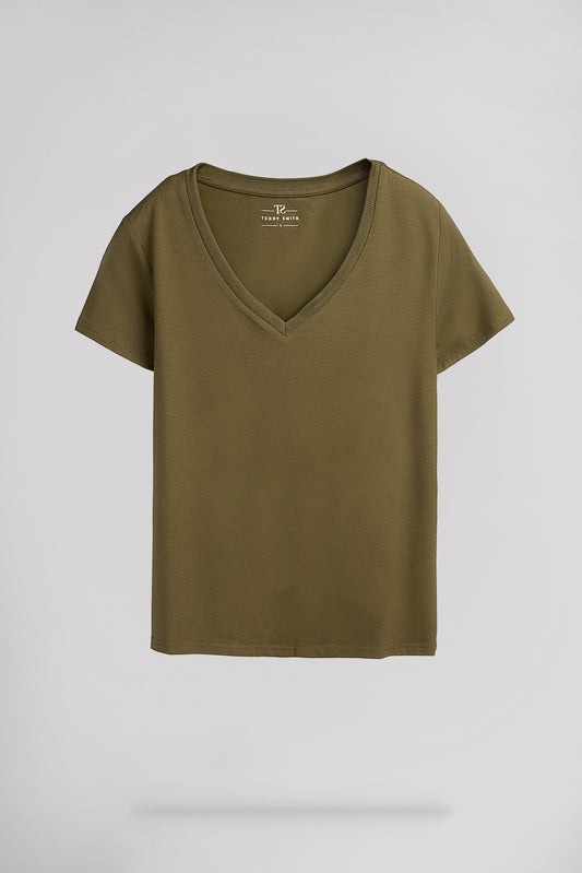 Achat T-shirt col V T-MIA MC SWEET JUNGLE - Teddy Smith