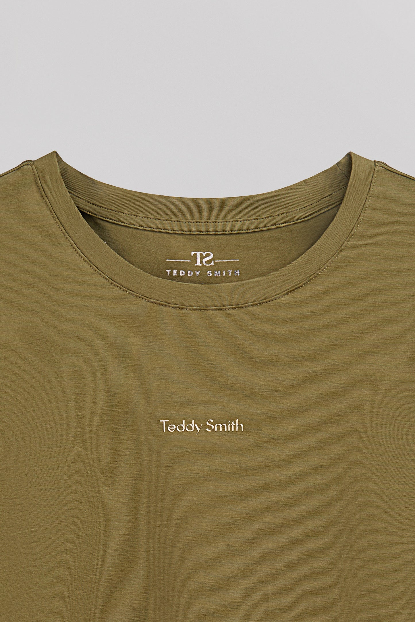 T-shirt col rond T-RIBELLE MC OLIVE