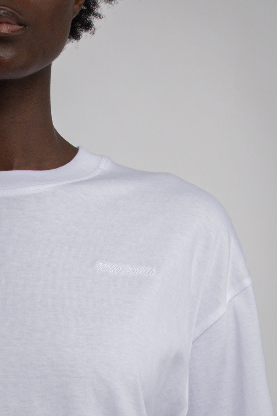T-shirt court large T-CARLA MC BLANC