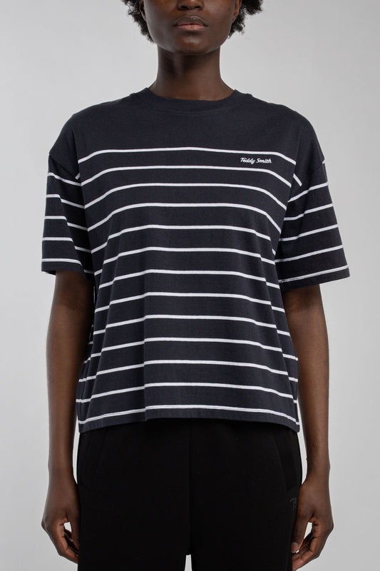 Achat T-shirt rayé T-CARLA STRIPES DARK NAVY STRIPES